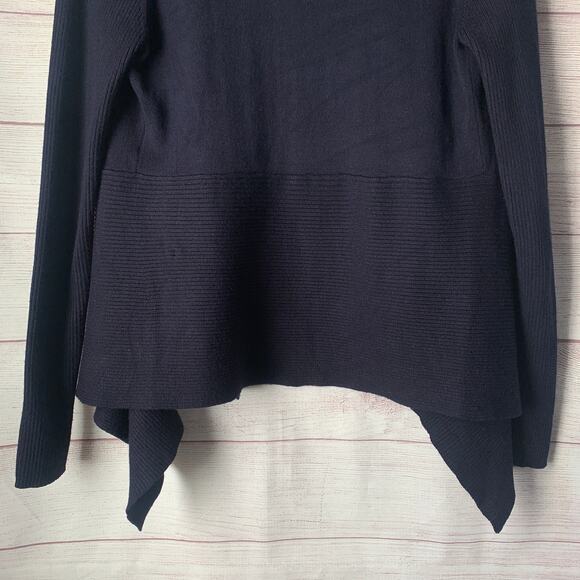 Verve Ami Navy Blue Cardigan Sweater Open Front Long Sleeves Size Small - Picture 6 of 14